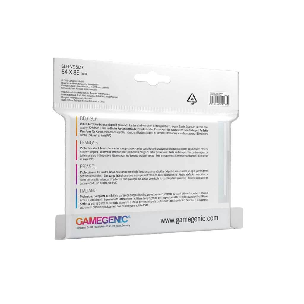 Gamegenic Closable Inner Sleeves (64 x 89 mm, 100 pack) - 