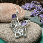 Ella Celtic Knot Earrings - Carnelian