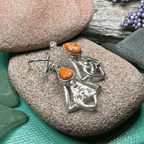 Ella Celtic Knot Earrings - Carnelian