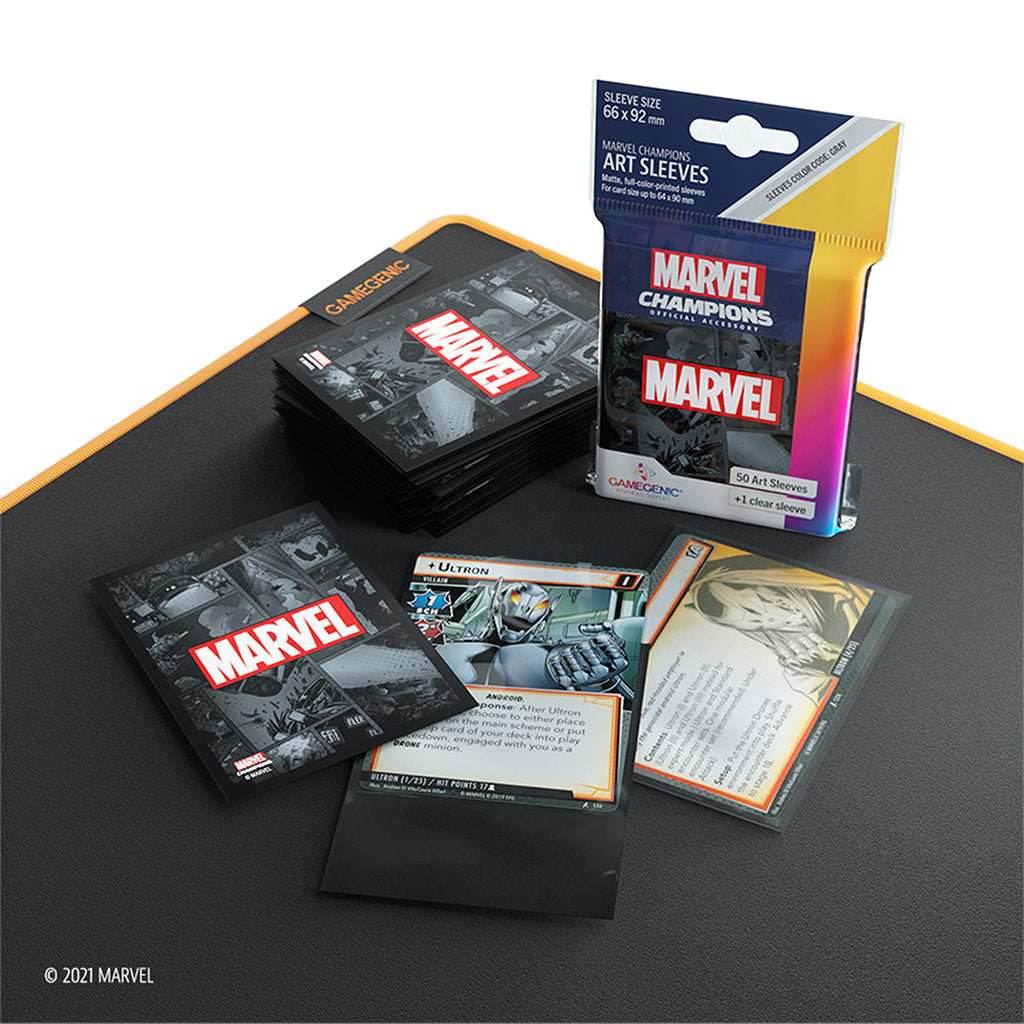 Gamegenic Marvel Champions Card Sleeves - Marvel Black