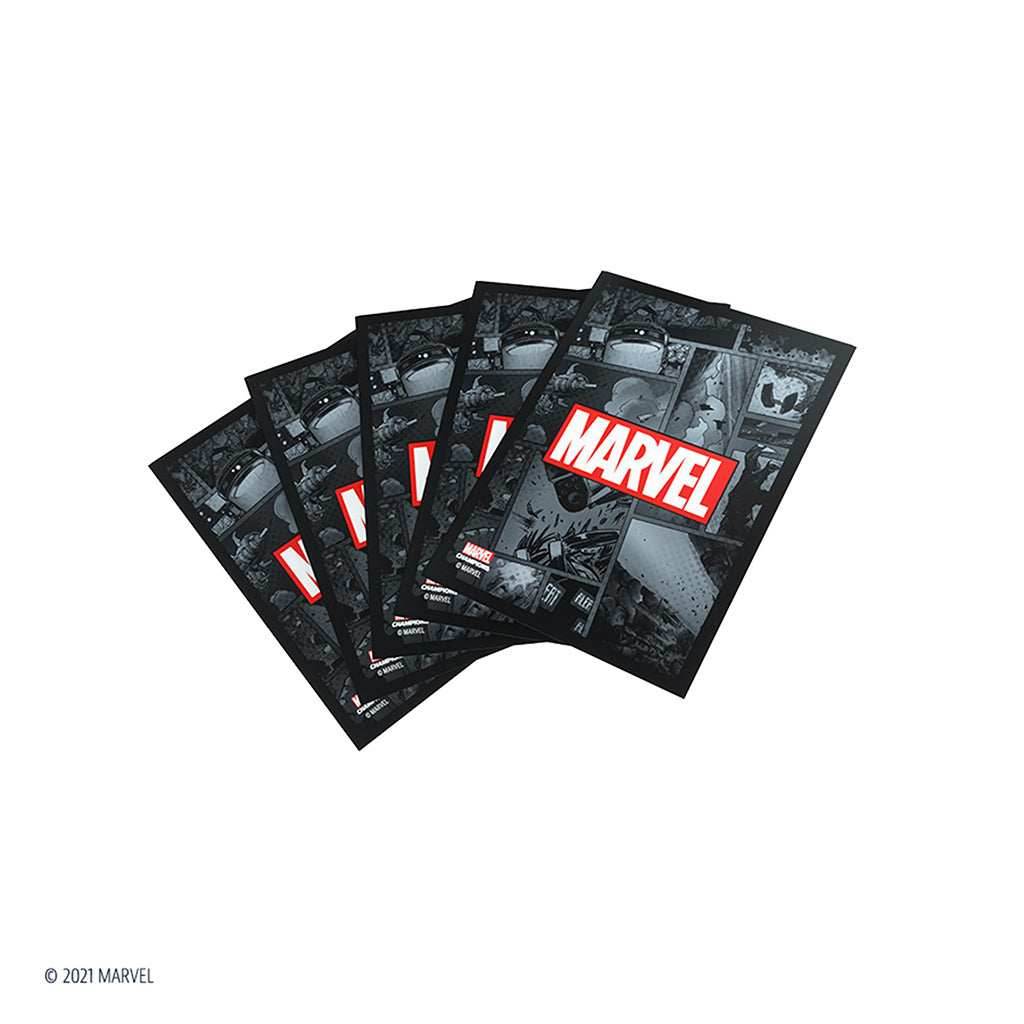 Gamegenic Marvel Champions Card Sleeves - Marvel Black