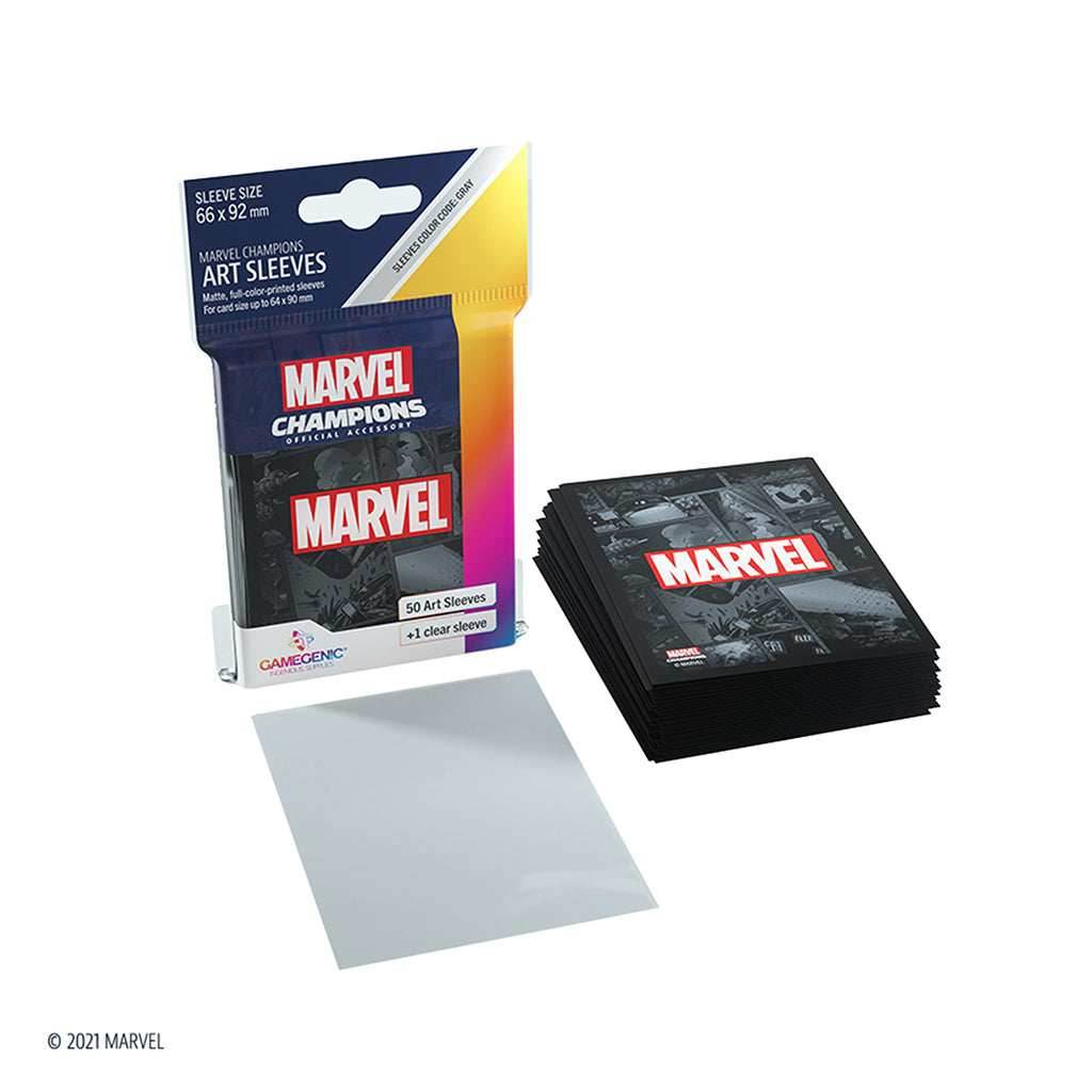 Gamegenic Marvel Champions Card Sleeves - Marvel Black
