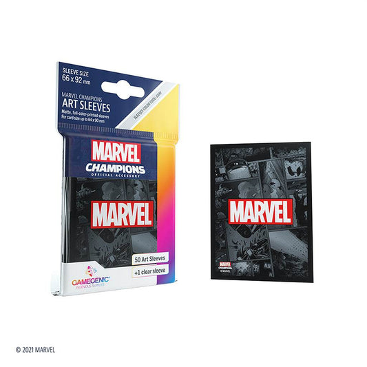 Gamegenic Marvel Champions Card Sleeves - Marvel Black