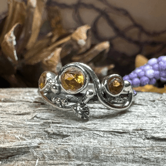 Wild Irish Rose Ring - 6 / Citrine