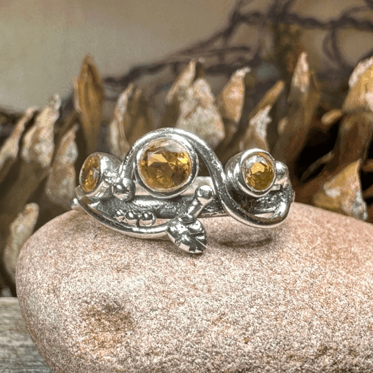 Wild Irish Rose Ring - 6 / Citrine