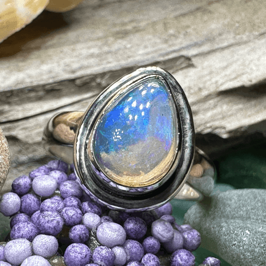 Highland Sunset Ring - 6 / Teardrop