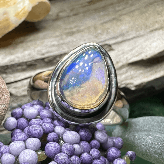 Highland Sunset Ring - 6 / Teardrop