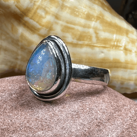 Highland Sunset Ring - 6 / Teardrop