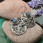 Forest Glen Dragonfly Earrings - Chalcedony