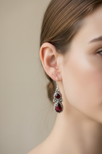 Garnet Romantic Earrings