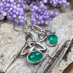 Jayden Trinity Knot Earrings - Amethyst