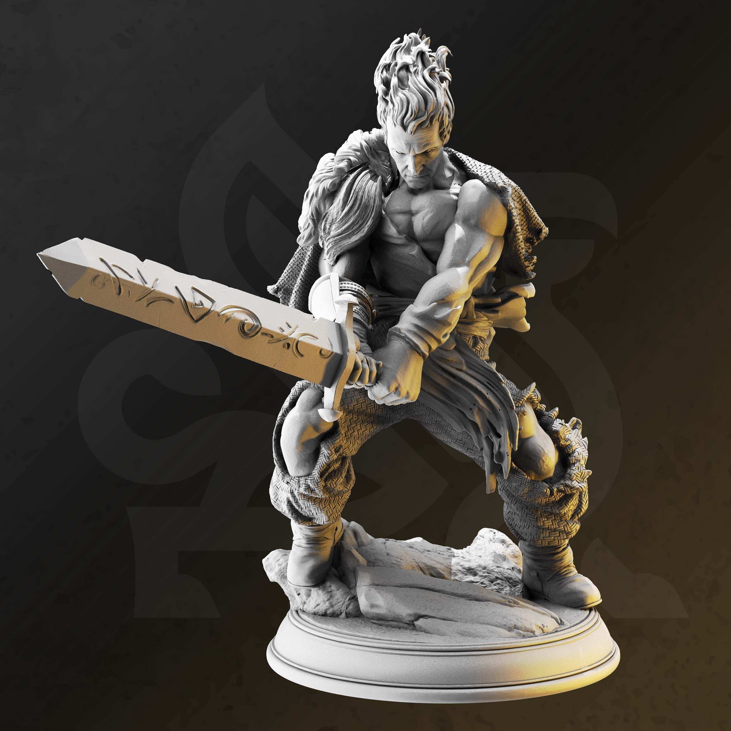 Gaius, Bloodhunter Captain (Male Human Warrior) - 