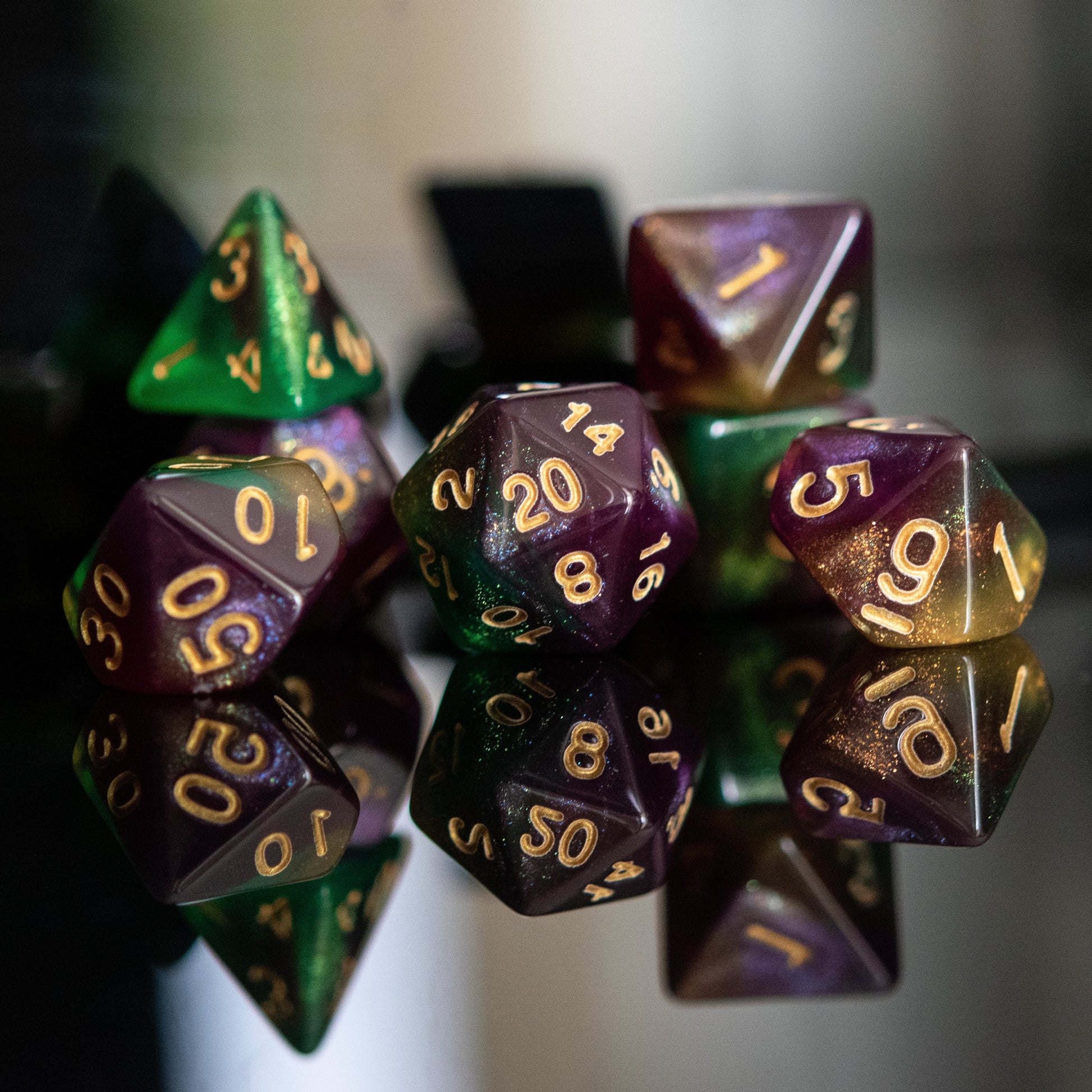 Galactic Void Acrylic Dice Set