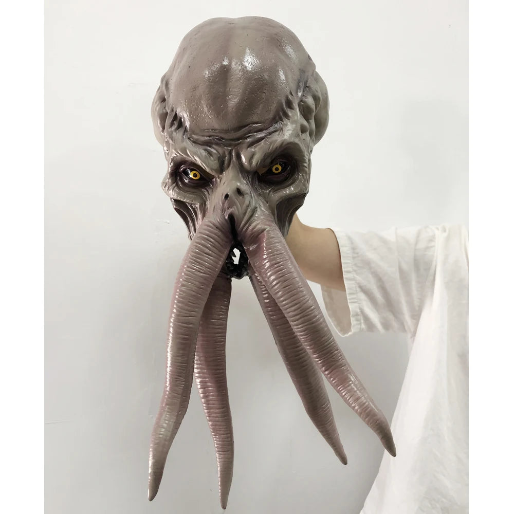 Game Baldur Gate 3 Lllithid Mind Flayer Squiddy Mask Cosplay Octopuses Monster Latex Helmet Gift Creative Halloween Party Props