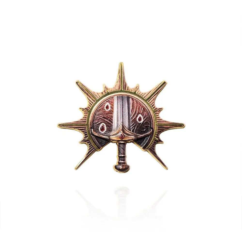 Game Baldur's Gate 3 Cosplay Badge Pins Barbarian Fighter Warlock Unisex Metal Brooches Lapel Pin Props Accessories Jewelry