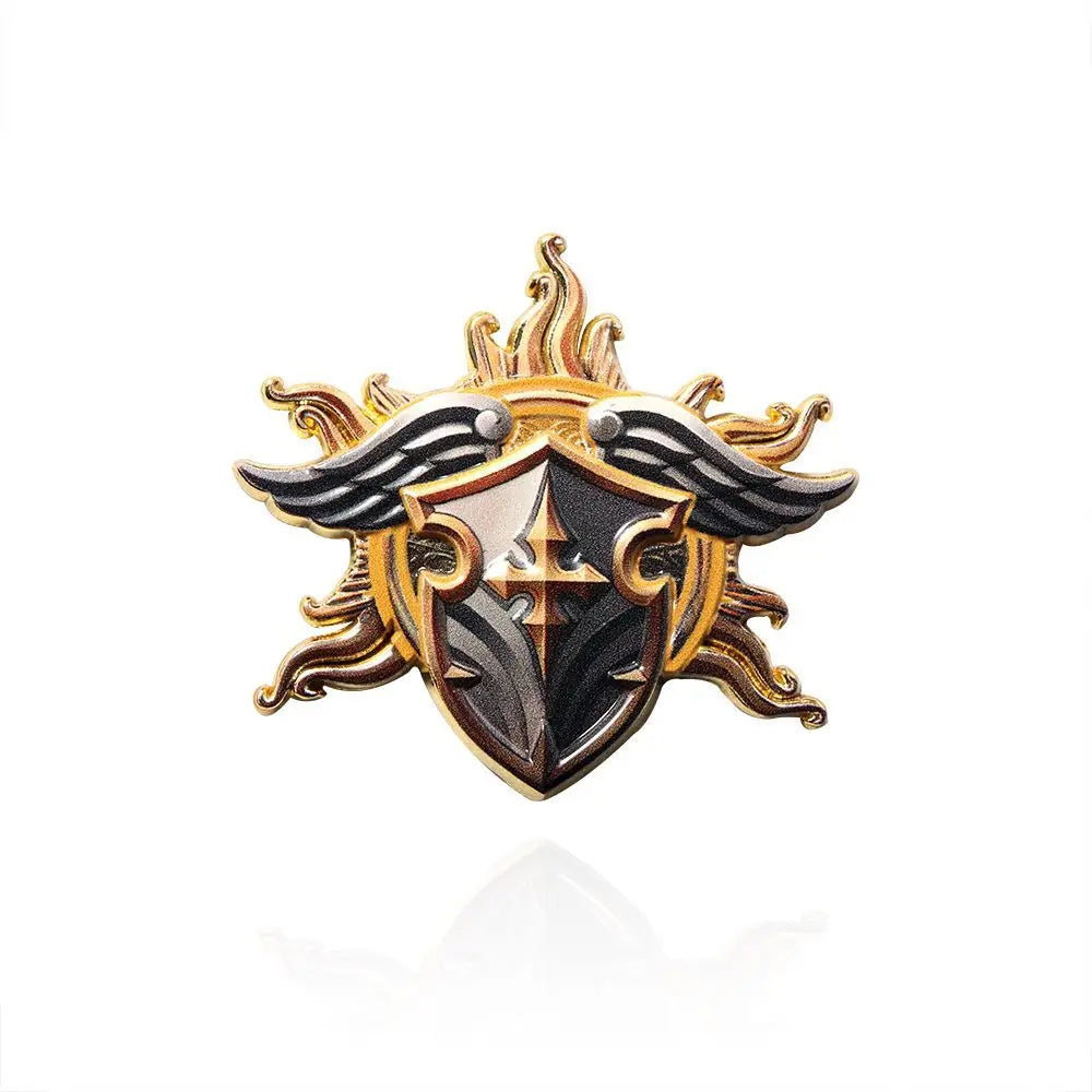 Game Baldur's Gate 3 Cosplay Badge Pins Barbarian Fighter Warlock Unisex Metal Brooches Lapel Pin Props Accessories Jewelry