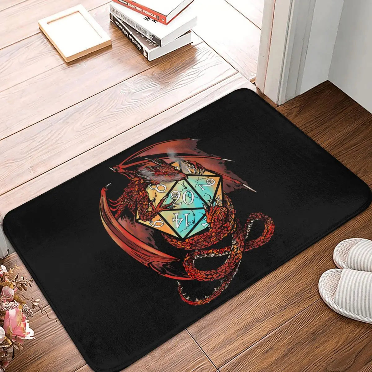 Game Bathroom Mat Dragon Breath Door Mat Kitchen Carpet Balcony Carpet Home Decoration Dungeons Dragons Rug Kids Room Area Rugs