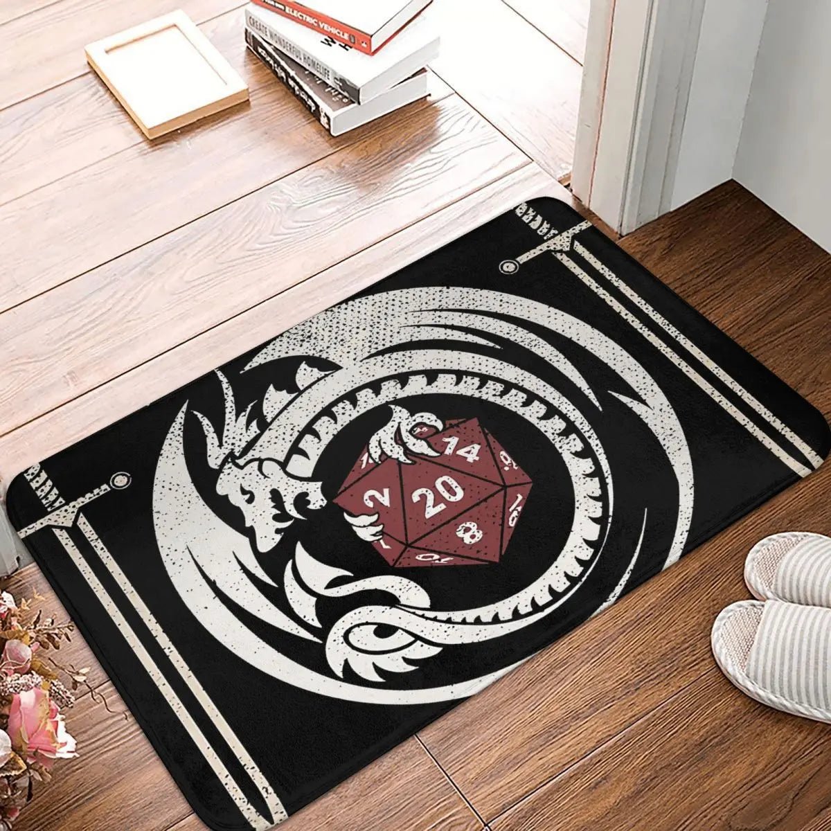 Game Bathroom Mat Dragon Breath Door Mat Kitchen Carpet Balcony Carpet Home Decoration Dungeons Dragons Rug Kids Room Area Rugs