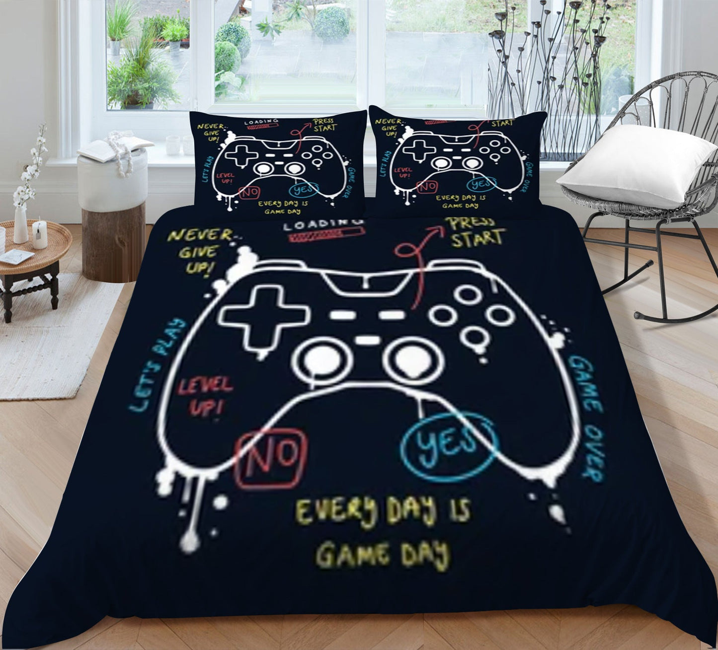 Game Console Series Quilt Cover Pillowcase 3D Digital Printing