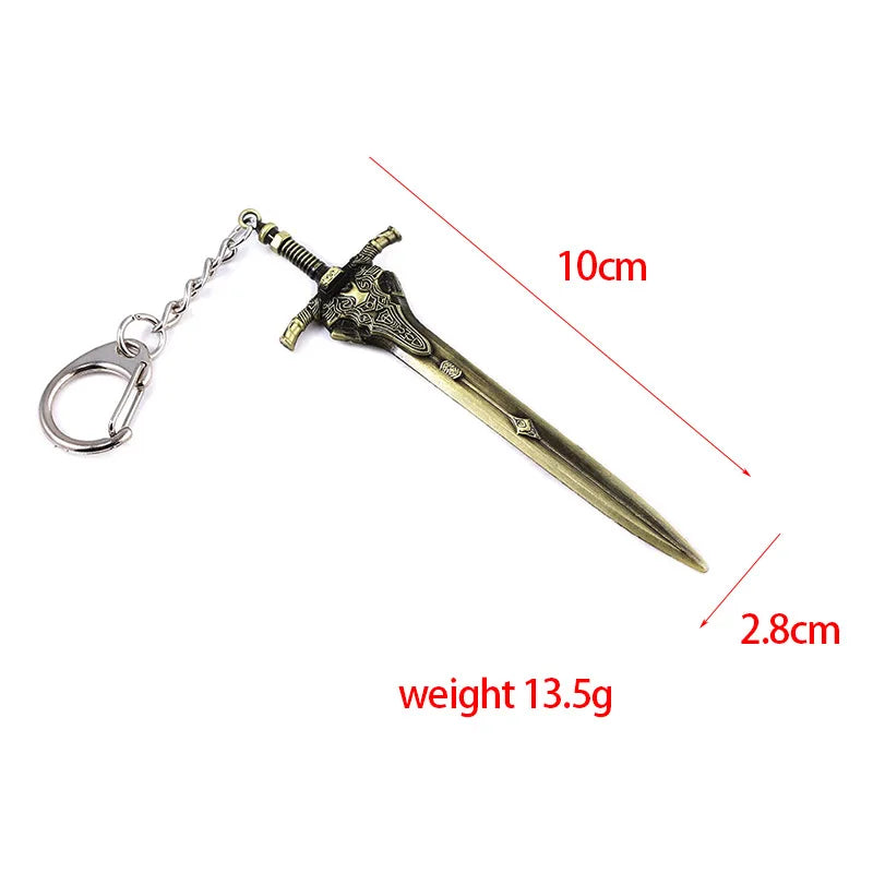 Game Dark Souls Artorias Sword Keychains Sun Knight Shield Ornstein Sword Smough Hammer Key Chain Pendant Cosplay Jewelry Gifts