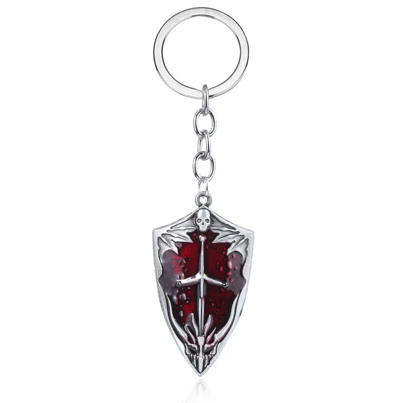 Game Dark Souls Artorias Sword Keychains Sun Knight Shield Ornstein Sword Smough Hammer Key Chain Pendant Cosplay Jewelry Gifts