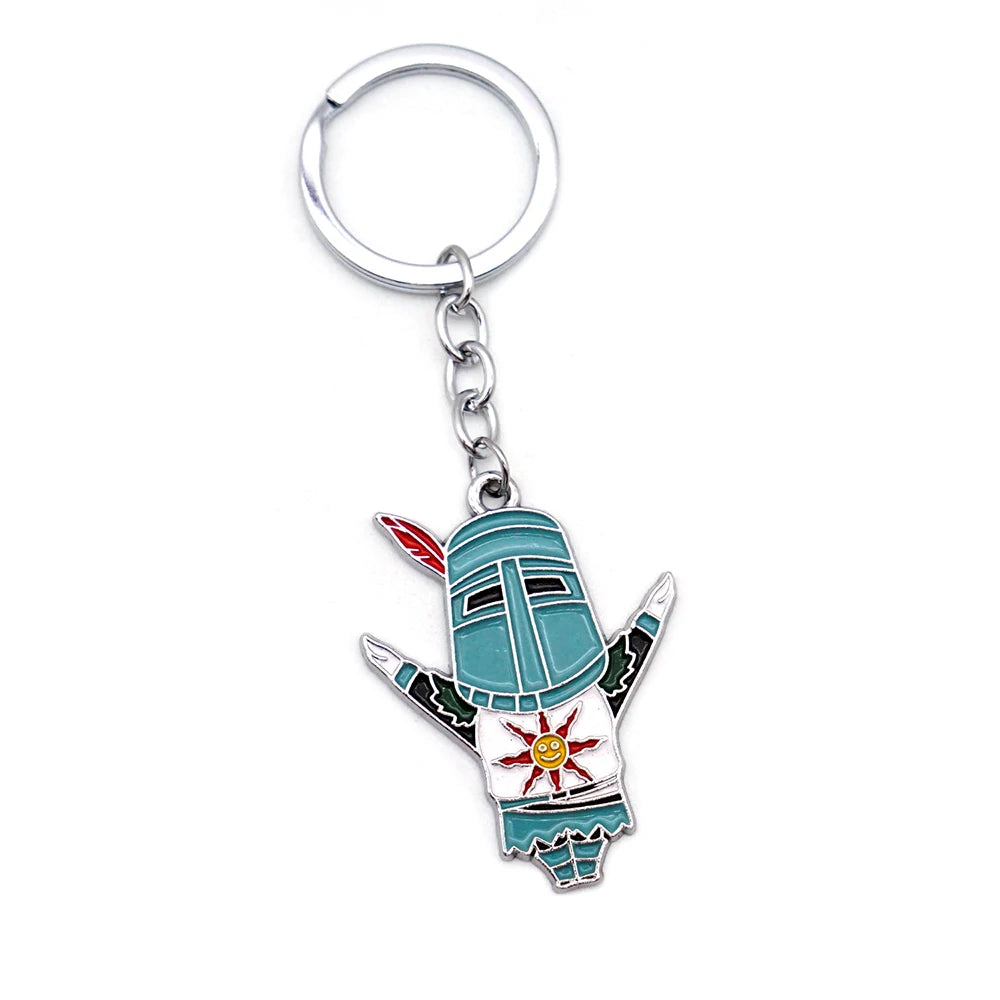 Game DARK SOULS Keychain Sun Knight Key Chain Men Keychains Accessories Car Key Ring llaveros