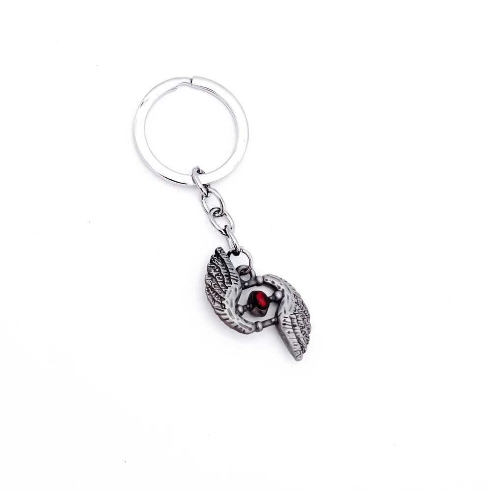 Game Keychain Dante Nero Sword Rebellion Awakening Red Queen Keyring Revolver Ebony & White Ivory Key Ring