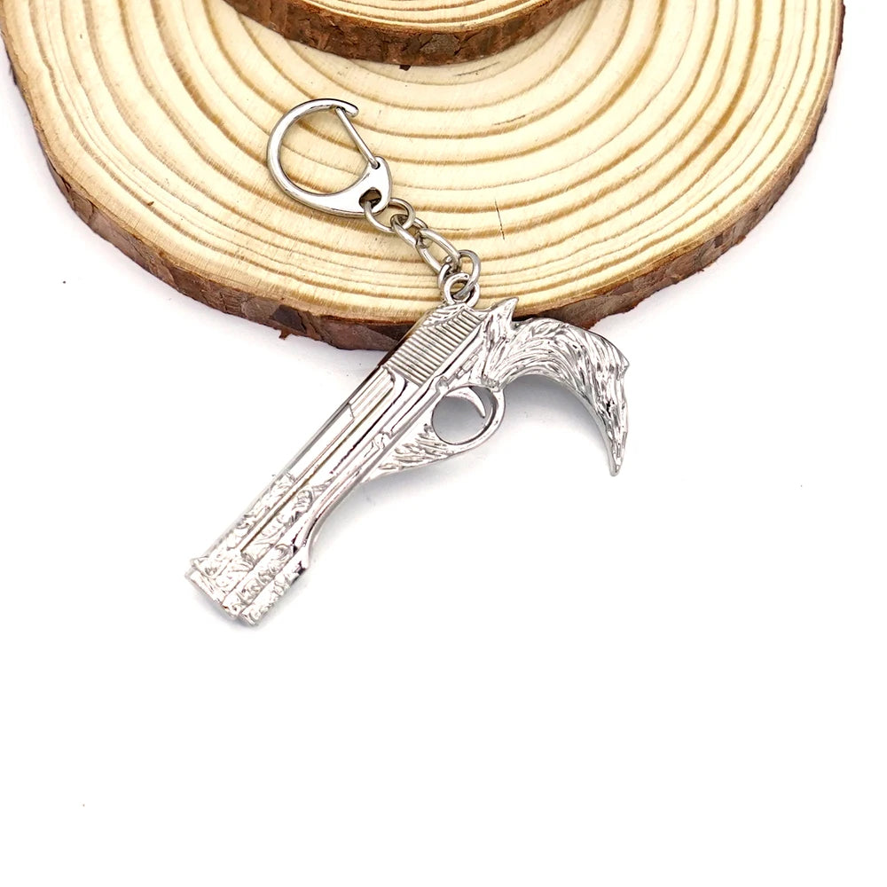 Game Keychain Dante Nero Sword Rebellion Awakening Red Queen Keyring Revolver Ebony & White Ivory Key Ring