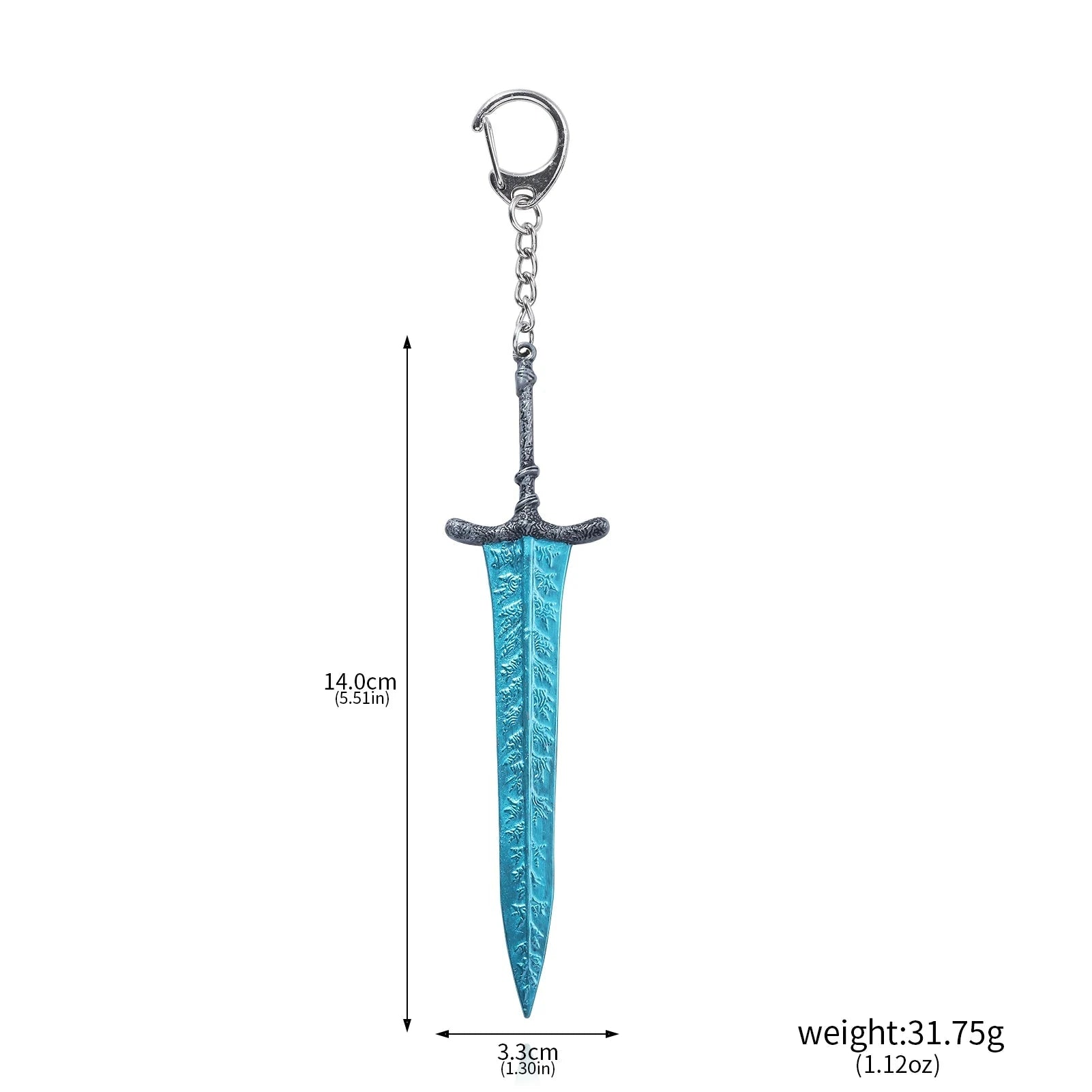 Game Moonlight Greatsword Keychain Reduvia Dagger Moonveil Katana Weapon Model Pendant Keyring for Women Men Cosplay Jewelry