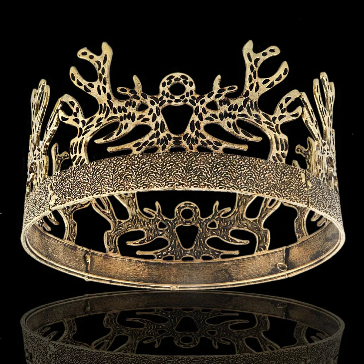 Game of Thrones  Joffrey Byracien Black Hair Crown Men's King Tiaras Pageants Head Accessories Hairwear