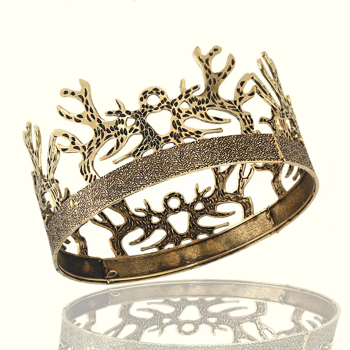 Game of Thrones  Joffrey Byracien Black Hair Crown Men's King Tiaras Pageants Head Accessories Hairwear