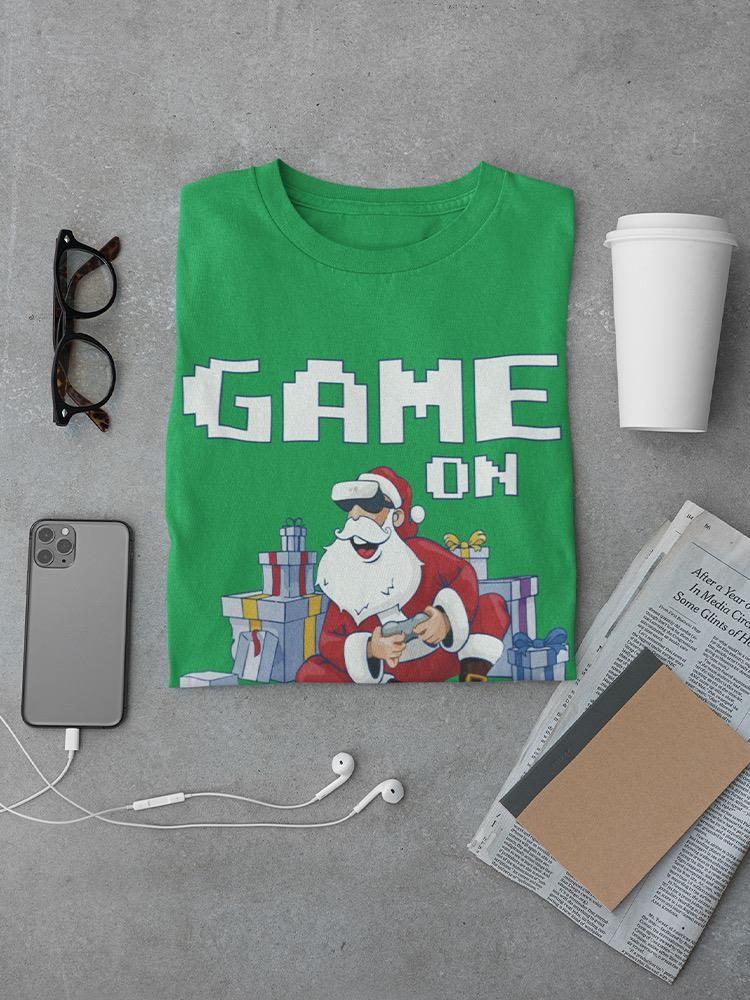 Game On, Santa! T-shirt -SmartPrintsInk Designs