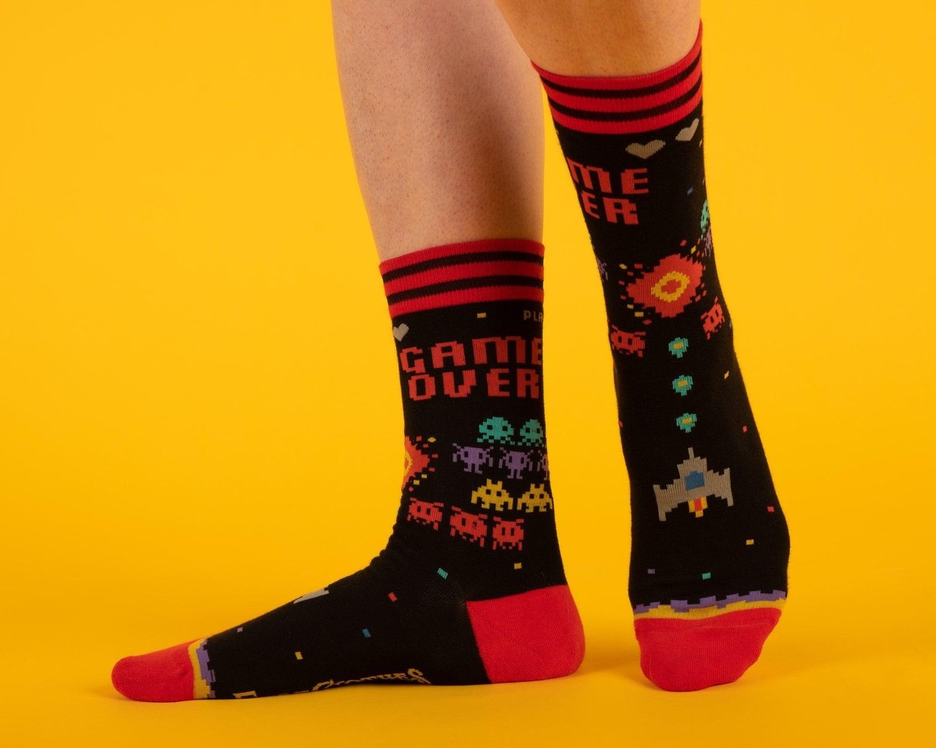 Game Over 80s Video Game Crew Socks