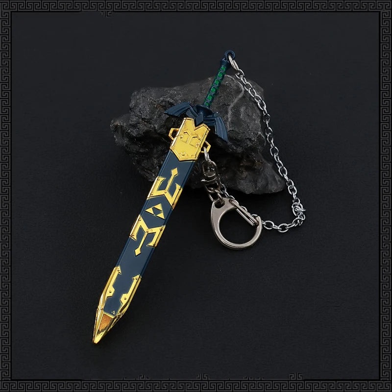 Game Zelda Link Master Sword Cosplay Keychain Unisex Openable Sword Pendant Keyrings Jewelry Accessories Key Chains Gifts