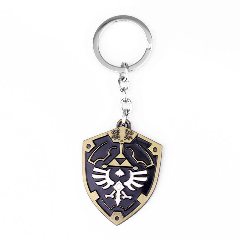 Game Zeldas Keychain Breath of the Wild Sheikah Eye Sword Shield Keyring Cosplay Accessories Key Chains Men Women Jewelry Gifts