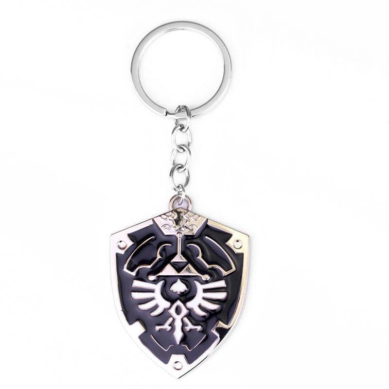 Game Zeldas Keychain Breath of the Wild Sheikah Eye Sword Shield Keyring Cosplay Accessories Key Chains Men Women Jewelry Gifts