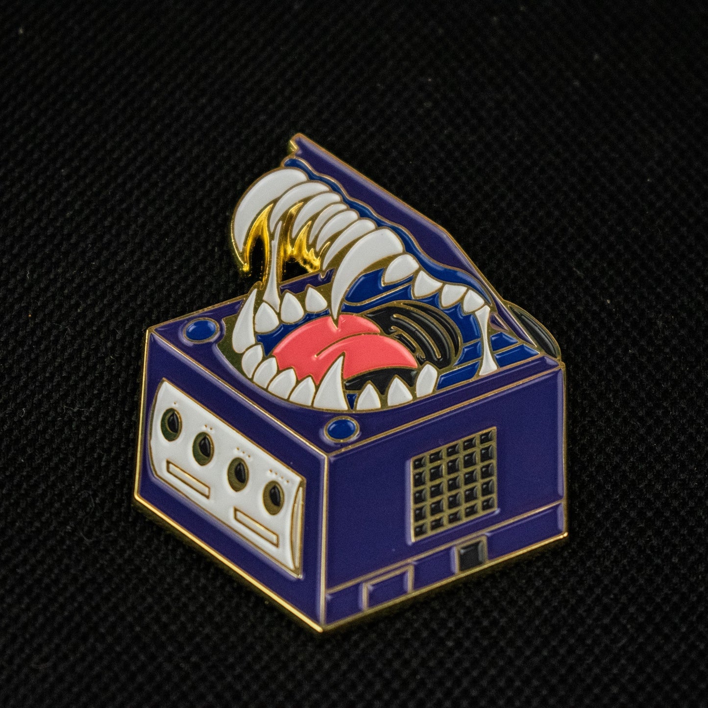 Gamecube Mimic D&D Pin