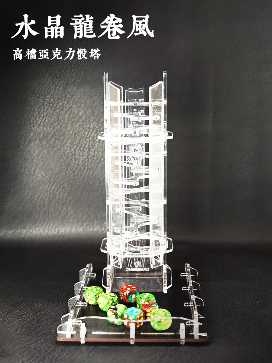 Gamegenic Tornado High Permeability Crystal Dice Tower Crystal Twister