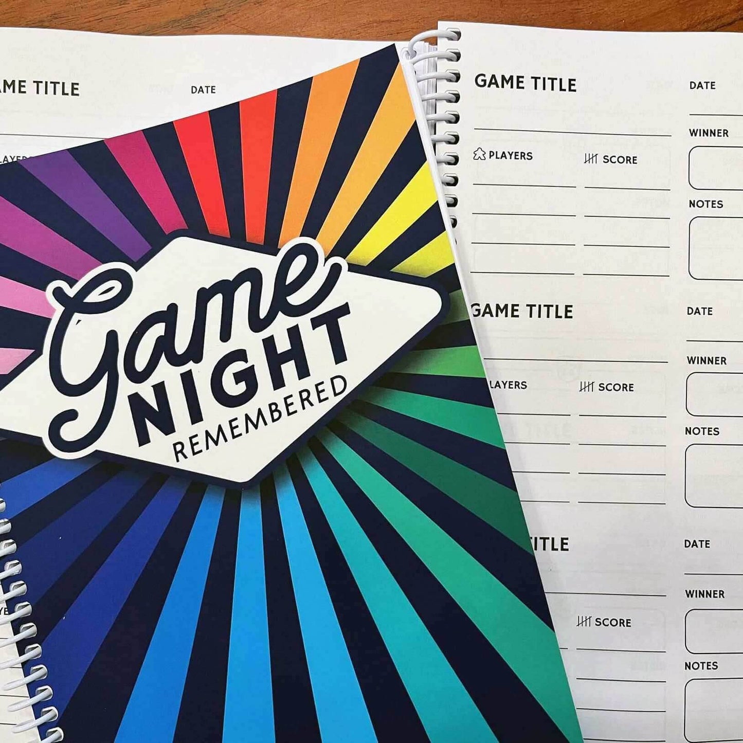 Board Game Journal - Game Night Remembered Record Book - 