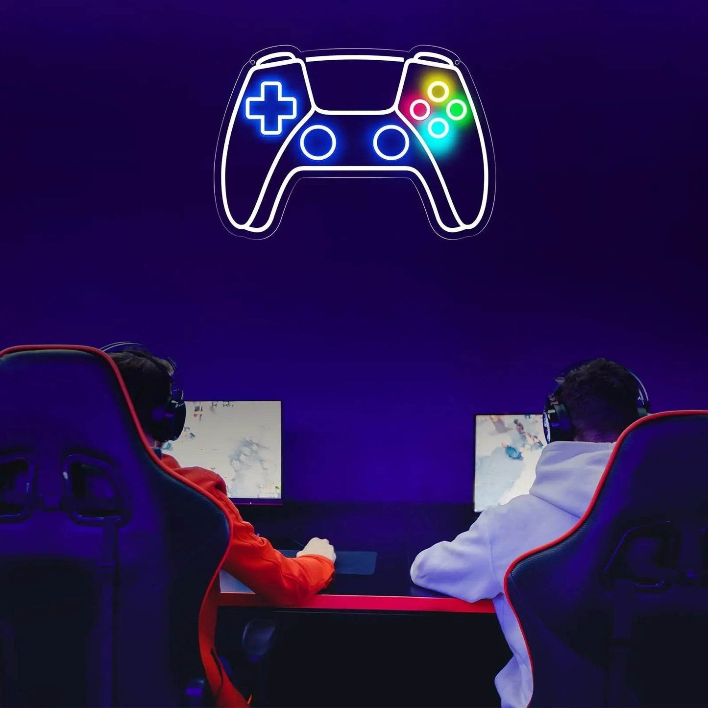Gamer Neon Sign – USB Powered LED Gamepad Neon Light for Gaming Room Decor - Gamepad Neon Sign
