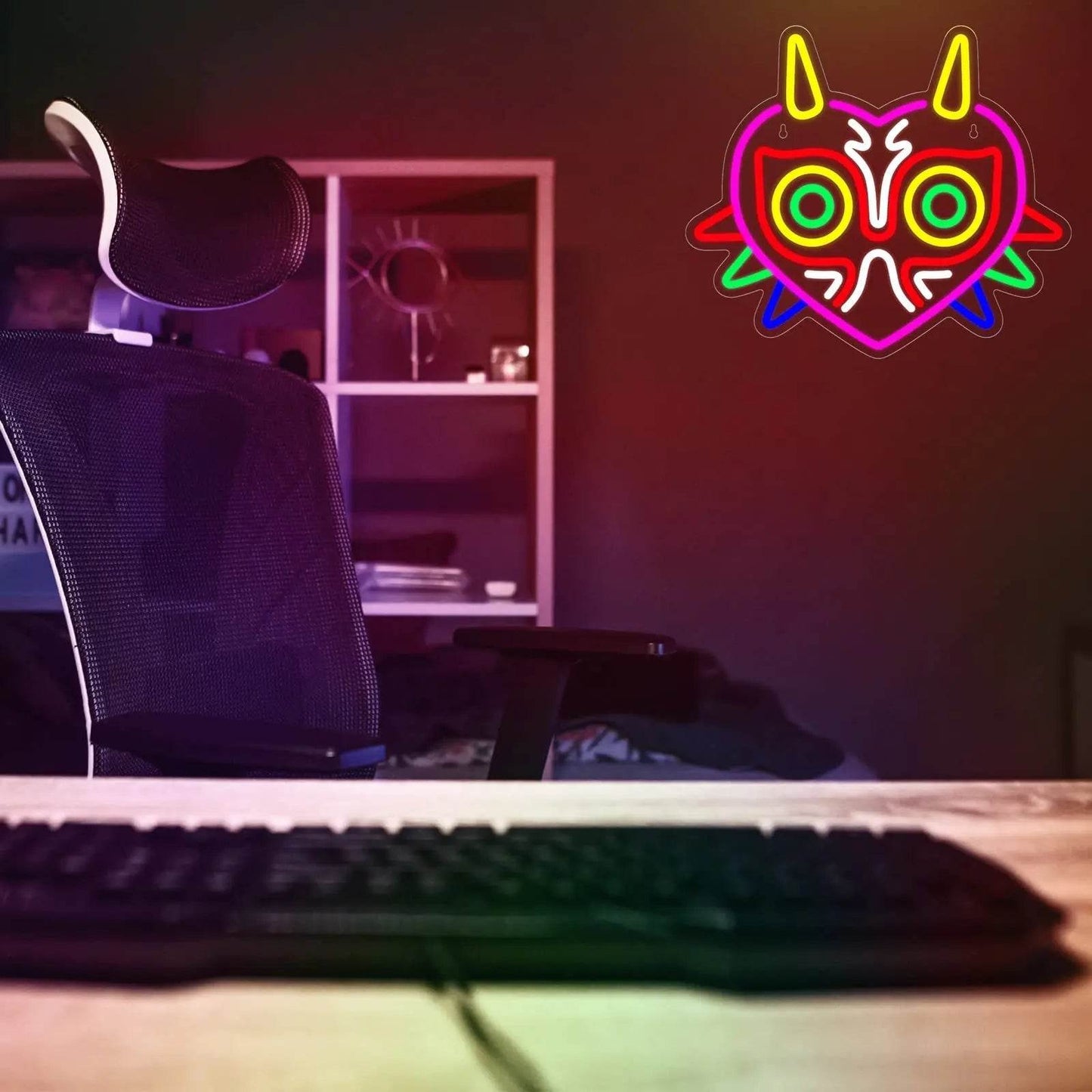 Gamer Neon Sign – USB Powered LED Gamepad Neon Light for Gaming Room Decor - Gamepad Neon Sign