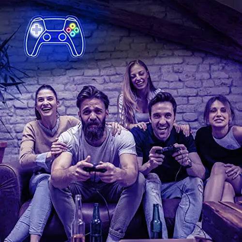 Gamer Neon Sign – USB Powered LED Gamepad Neon Light for Gaming Room Decor - Gamepad Neon Sign