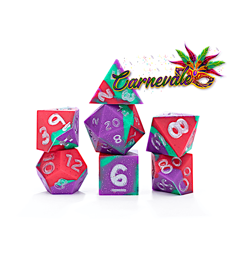 Anti-Stress Dice (16mm Silicone) - Carnivale