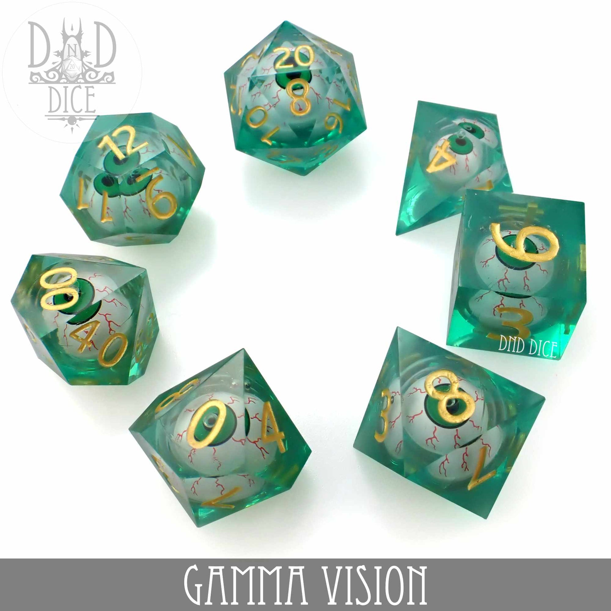 Gamma Vision Liquid Core Dice Set