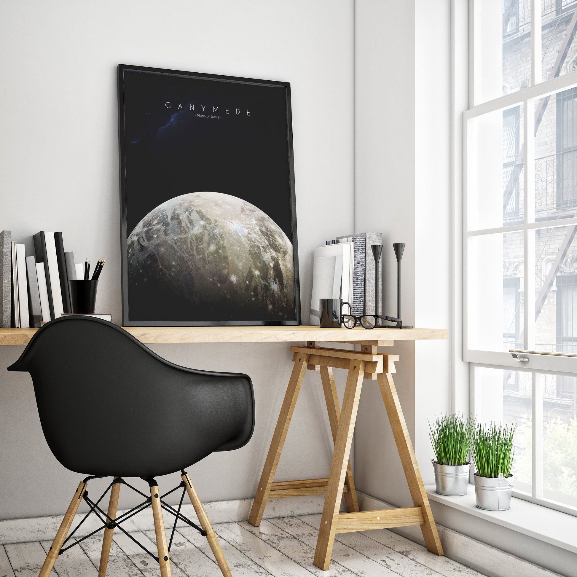 Ganymede Moon of Jupiter poster