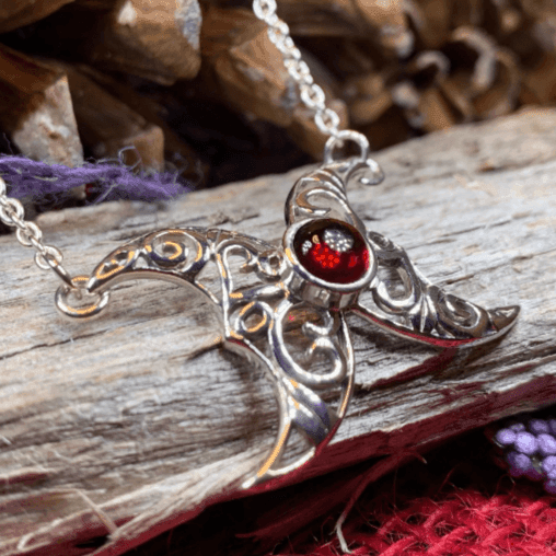 Morgana Moon Necklace - Amethyst