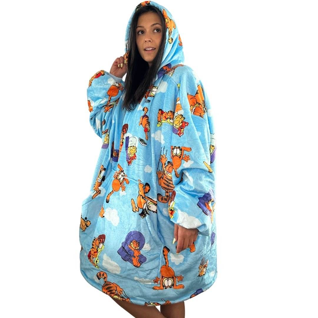 Garfield Wearable Blanket Hoodie for Kids & Adults - adult