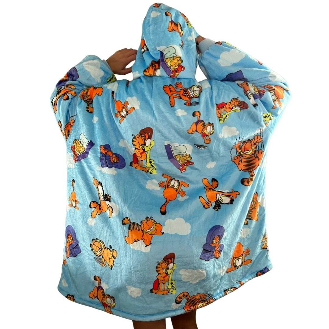 Garfield Wearable Blanket Hoodie for Kids & Adults - adult