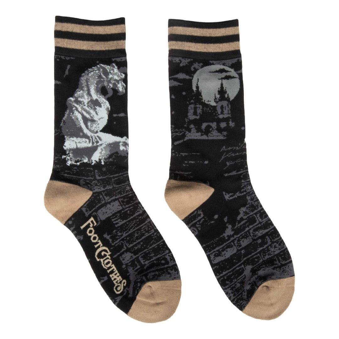 Gargoyle Guardian Crew Socks