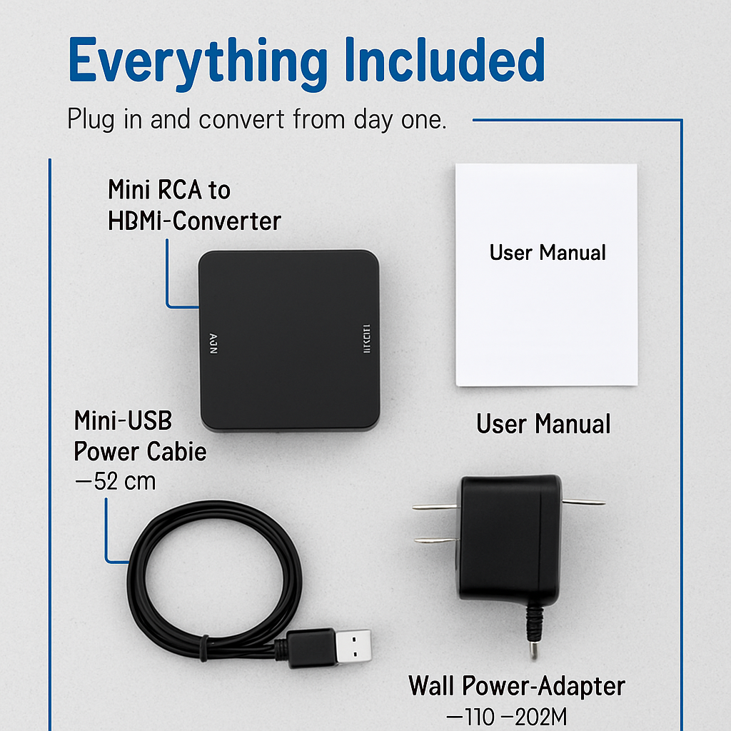 AV to HDMI Converter for Legacy AV Signals